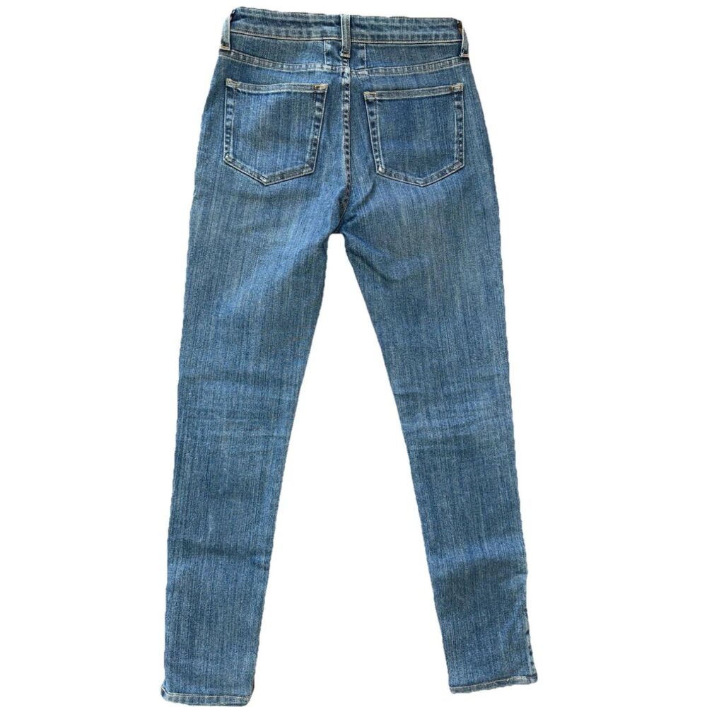Saint Laurent Paris D05 Skinny Jeans Blue Denim Ankle Zip Italy Women 27 Stretch - Picture 2 of 14